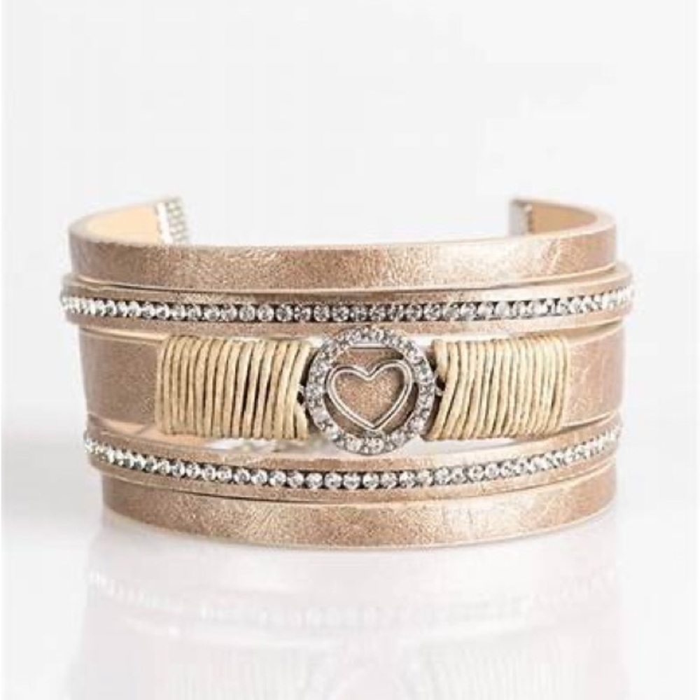 ❣️Brown heart wrap bracelet❣️*